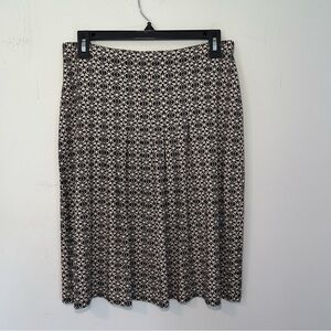 J. Jill Wearever Collection Black & White Boho Asymetrical Mini Skirt Size XS